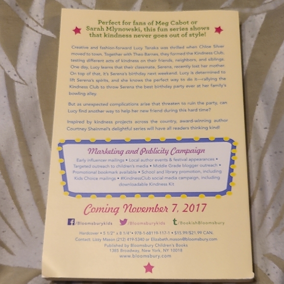 The Kindness Club: Designed By Lucy.l By Courtney Sheinmel - Picture 2 of 4